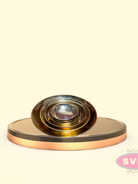 Brass Puja Plate  Lamp Plate For Home Temple