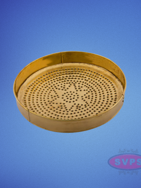 BrassRound Shape Star Design Sahassadhra Abhiseka Plate
