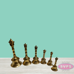 Brass Sangu Chakra Hand Bell / 6 Variants