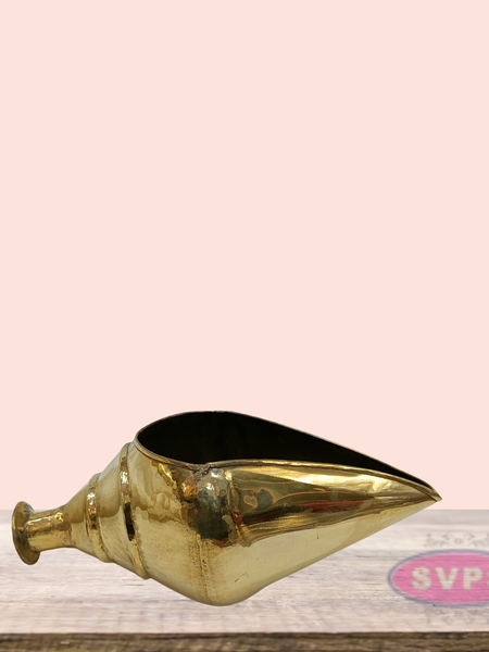 Brass Shankh / Sangu Aarti For Pooja / 11 Inches