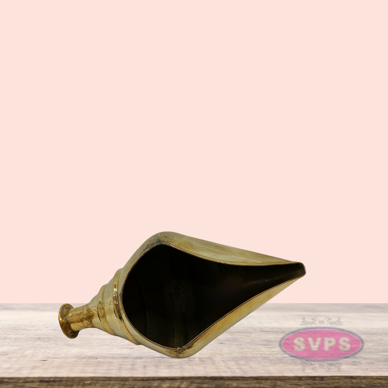 Brass Shankh / Sangu Aarti For Pooja / 11 Inches
