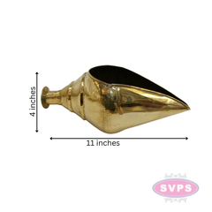 Brass Shankh / Sangu Aarti For Pooja / 11 Inches