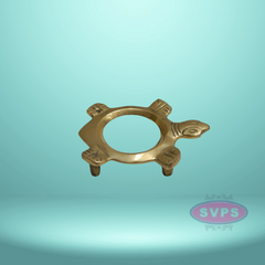 Brass Shankh Tortoise Design Stand