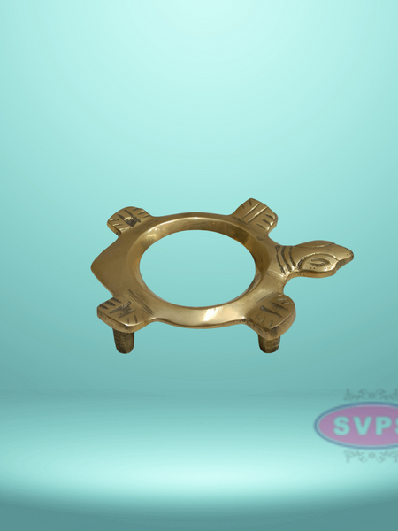 Brass Shankh Tortoise Design Stand