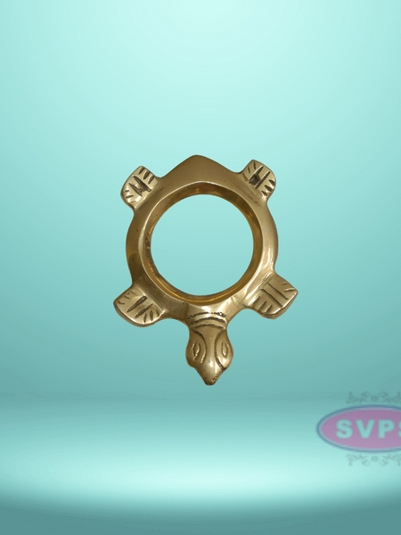 Brass Shankh Tortoise Design Stand