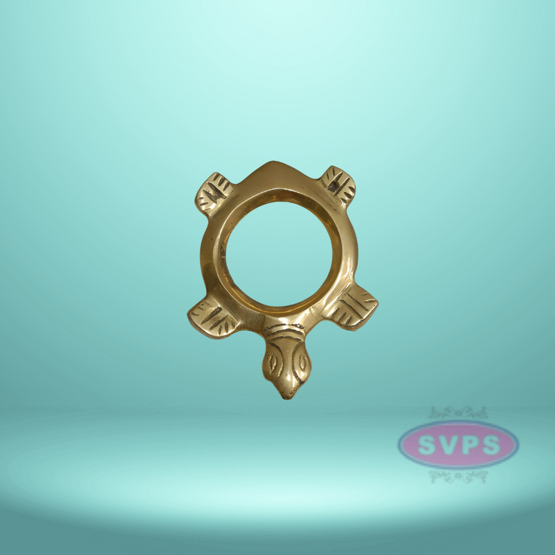 Brass Shankh Tortoise Design Stand