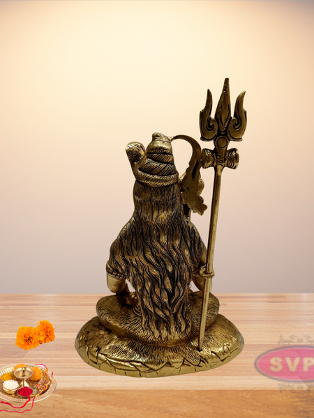 Brass Shiv Shankar In Meditating Pose