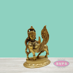 Brass Small Kamadhenu Cow Statue / 6 inches