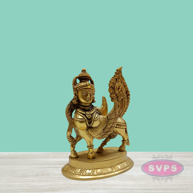Brass Small Kamadhenu Cow Statue / 6 inches
