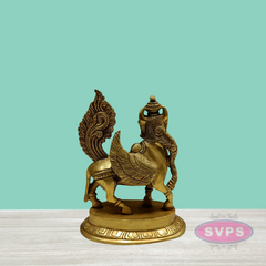 Brass Small Kamadhenu Cow Statue / 6 inches