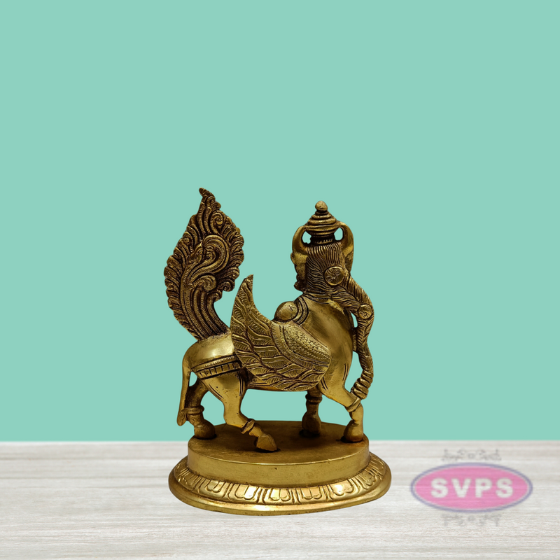 Brass Small Kamadhenu Cow Statue / 6 inches