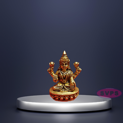 Brass Small Lakshmi Devi Idol For Home / Office / Temple / Mandir