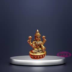 Brass Small Lakshmi Devi Idol For Home / Office / Temple / Mandir