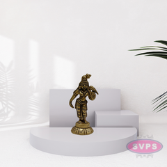 Brass Small Size Standing Andal Idol