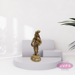 Brass Small Size Standing Andal Idol