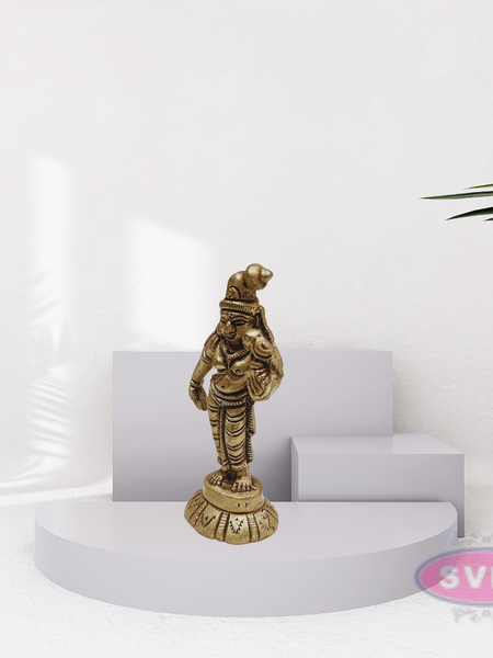 Brass Small Size Standing Andal Idol