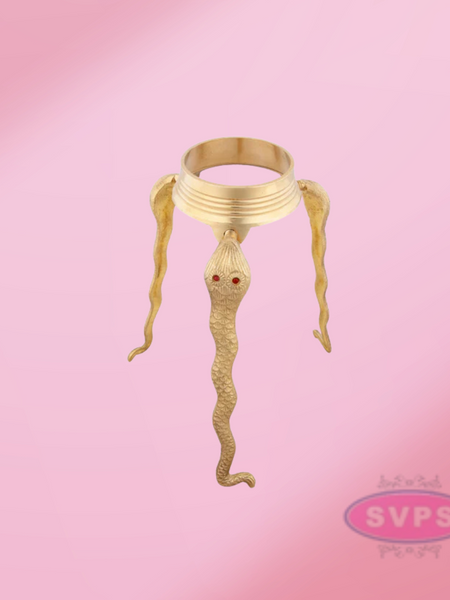 Brass Snake Design Naag Jalabhishek Stand