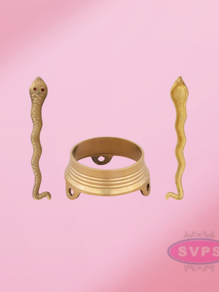 Brass Snake Design Naag Jalabhishek Stand
