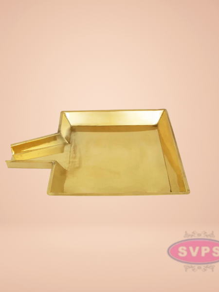 Brass Square Abisheka Plate / Tray