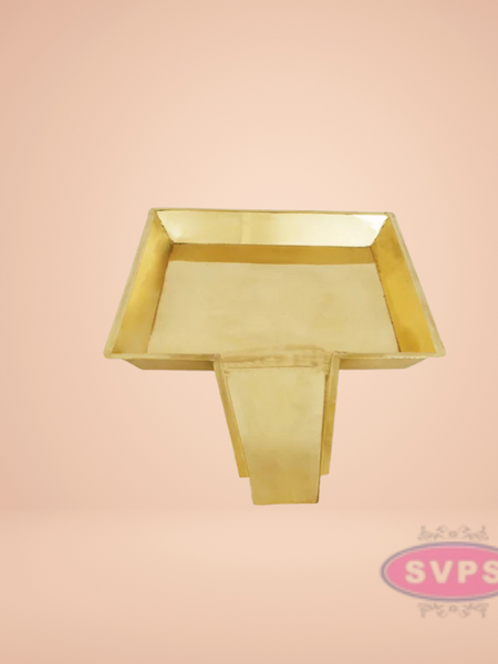 Brass Square Abisheka Plate / Tray