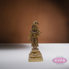 Brass Standing Andal For Home Altar