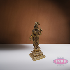 Brass Standing Andal For Home Altar