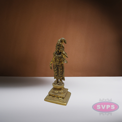 Brass Standing Andal For Home Altar