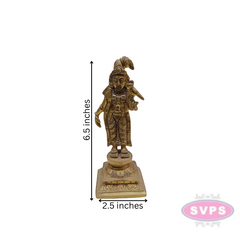 Brass Standing Andal For Home Altar