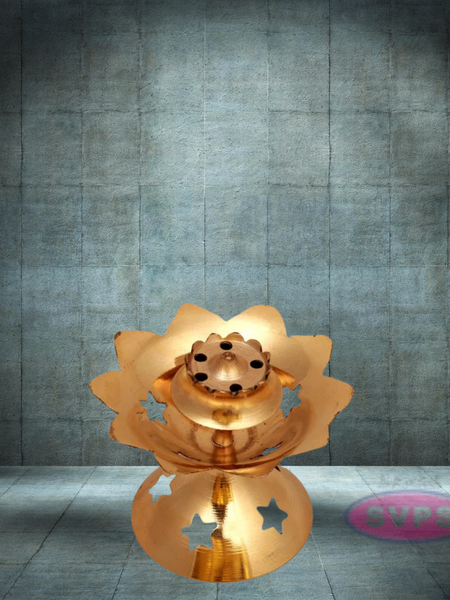 Brass Star Design Agarbatti Stand / Incense Stick Holder