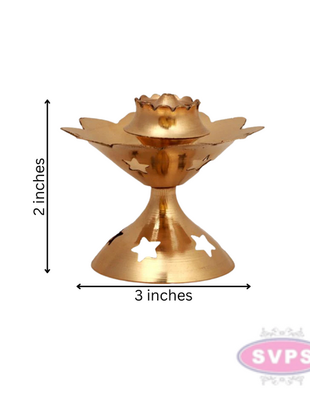 Brass Star Design Agarbatti Stand / Incense Stick Holder