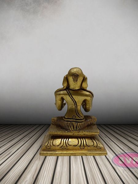 Brass Swami Desikan Statue / 5 Inches