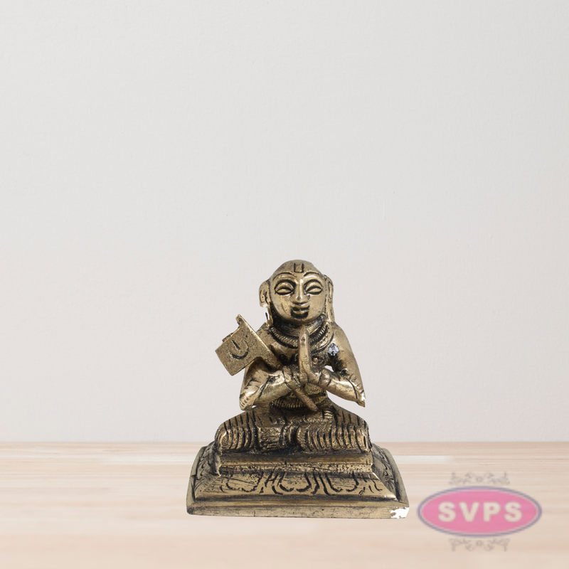 Brass Swami Ramanujar Idol / 2.5 Inches Height