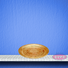 Brass Traditional Kolam Puja Plate / Aarti Plate