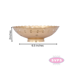 Brass Traditional Peacock Design Flower / Fruits / Pooja Bowl
