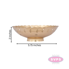 Brass Traditional Peacock Design Flower / Fruits / Pooja Bowl