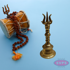 Brass Trishul / Sulam / Trisulam Hand Bell