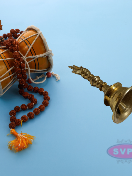 Brass Trishul / Sulam / Trisulam Hand Bell
