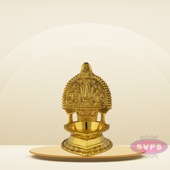 Brass Vaishnava Symbol Lamp / Diya For Puja