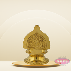Brass Vaishnava Symbol Lamp / Diya For Puja