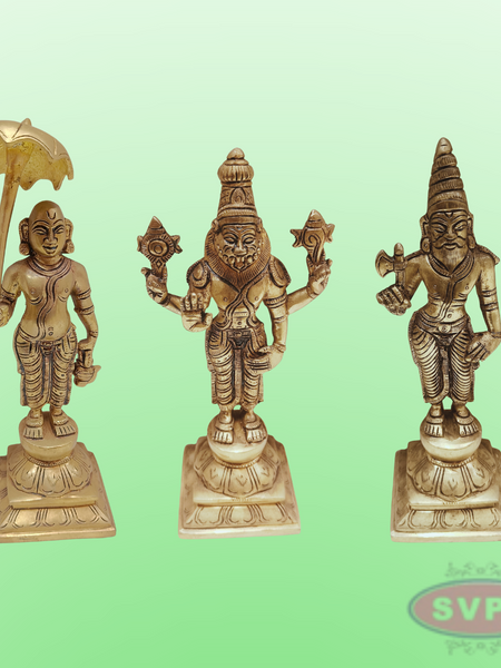 Brass Vishnu Dashavatara Set / 10 Inches