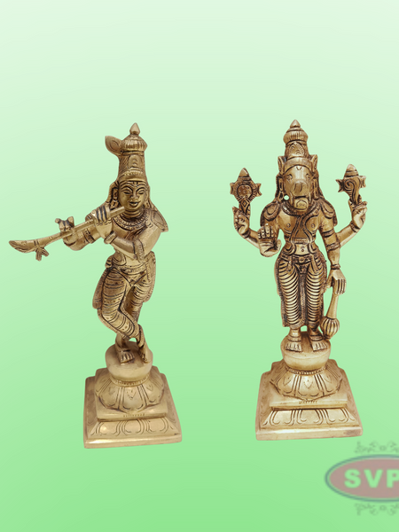Brass Vishnu Dashavatara Set / 10 Inches