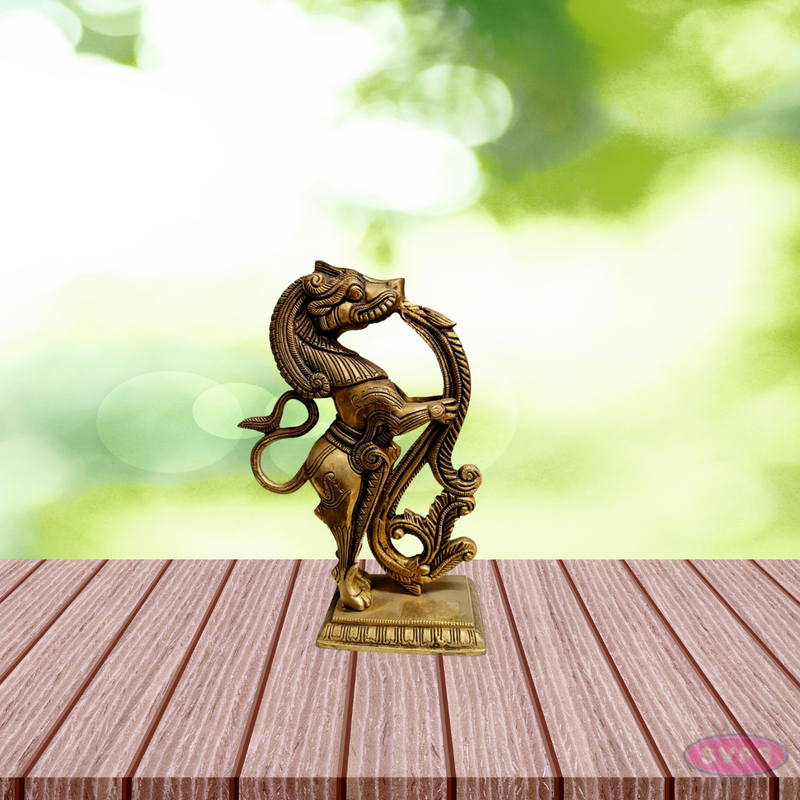 Brass Yalli / 9 inches/Home Decor