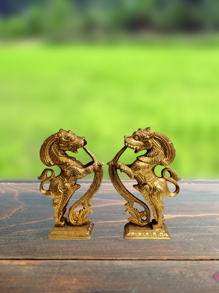 Brass Yalli Set / 4.5 Inches/Home Decor