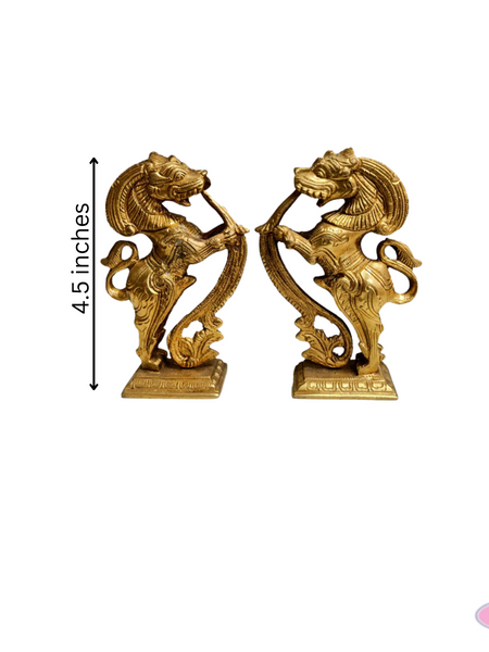 Brass Yalli Set / 4.5 Inches/Home Decor