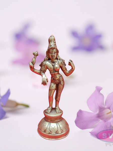 Brass Antique Ardhanirshvara Statue