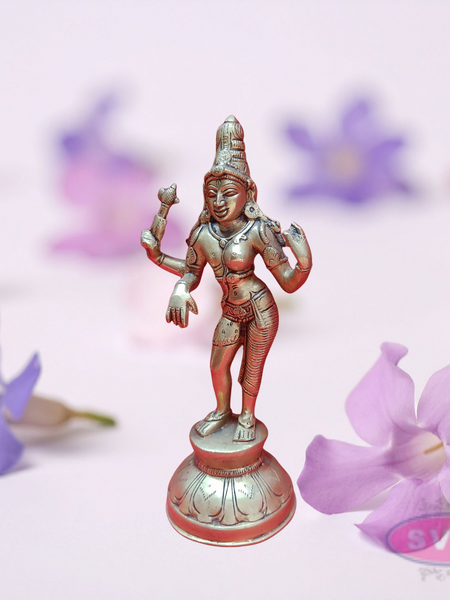 Brass Antique Ardhanirshvara Statue
