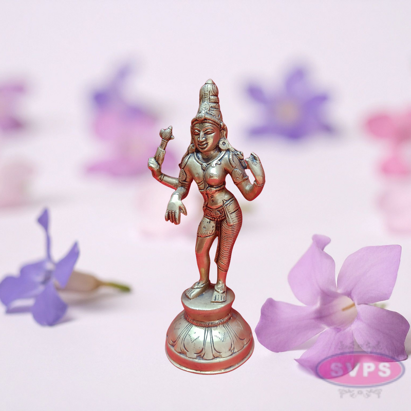 Brass Antique Ardhanirshvara Statue