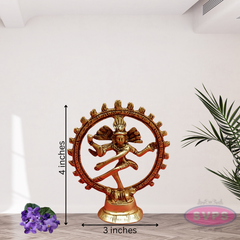 Brass Antique Finish Nataraja Dancing Statue
