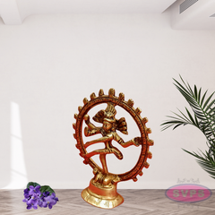 Brass Antique Finish Nataraja Dancing Statue