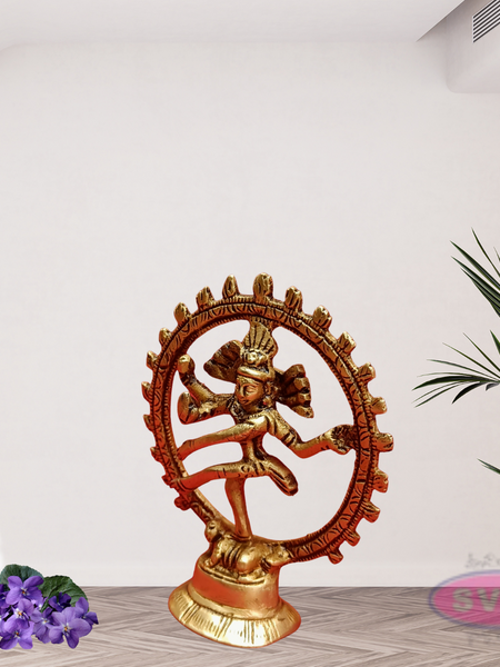 Brass Antique Finish Nataraja Dancing Statue
